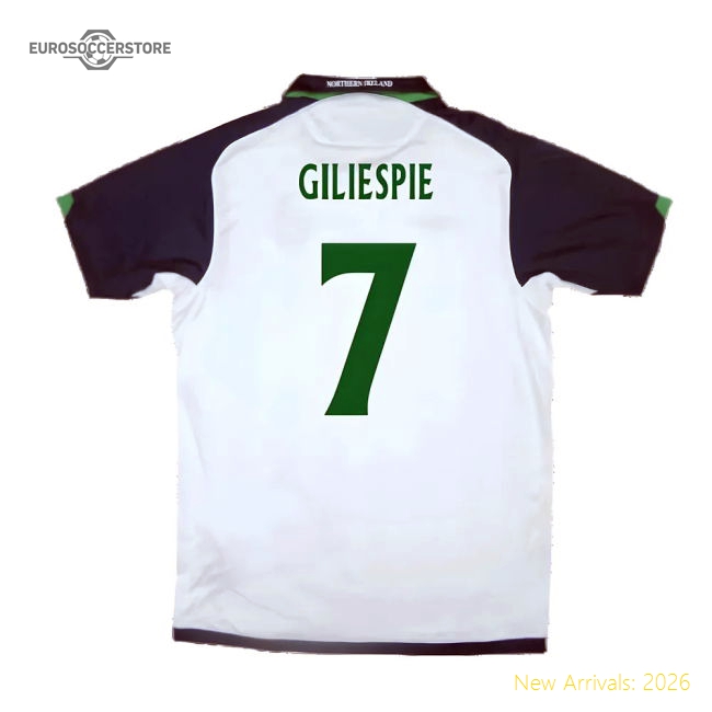 Northern Ireland 2009-10 Away Shirt ((Very Good) XL) (Giliespie 7)-The Soccer Shirt Hub