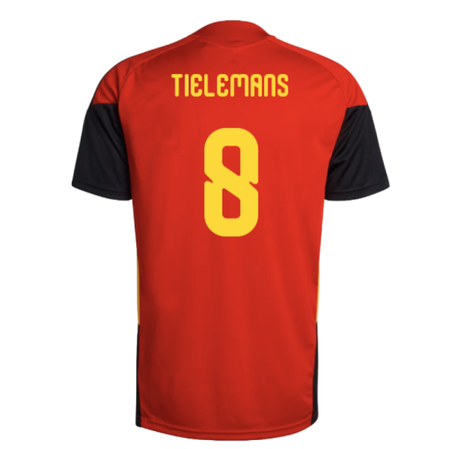 2026-2027 Belgium Training Jersey (Red) (Tielemans 8)-The Soccer Shirt Hub