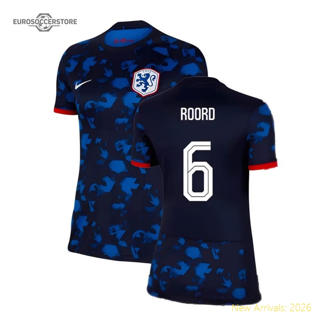 2023-2024 Holland WWC Away Shirt (Ladies) (Roord 6)-The Soccer Shirt Hub