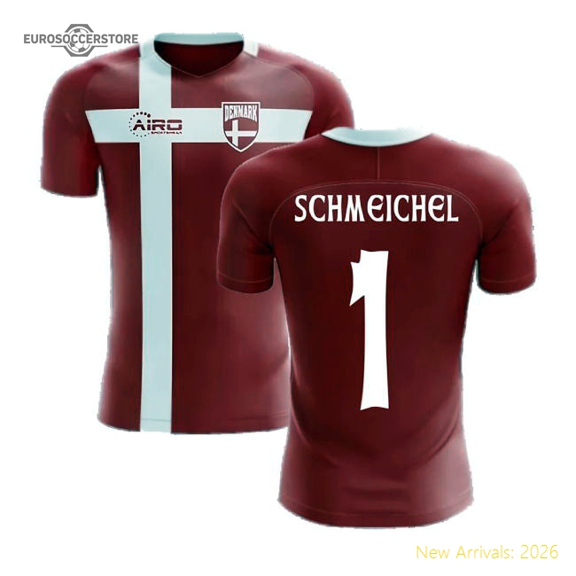 2025-2026 Denmark Flag Concept Football Shirt (Schmeichel 1) - Kids-The Soccer Shirt Hub