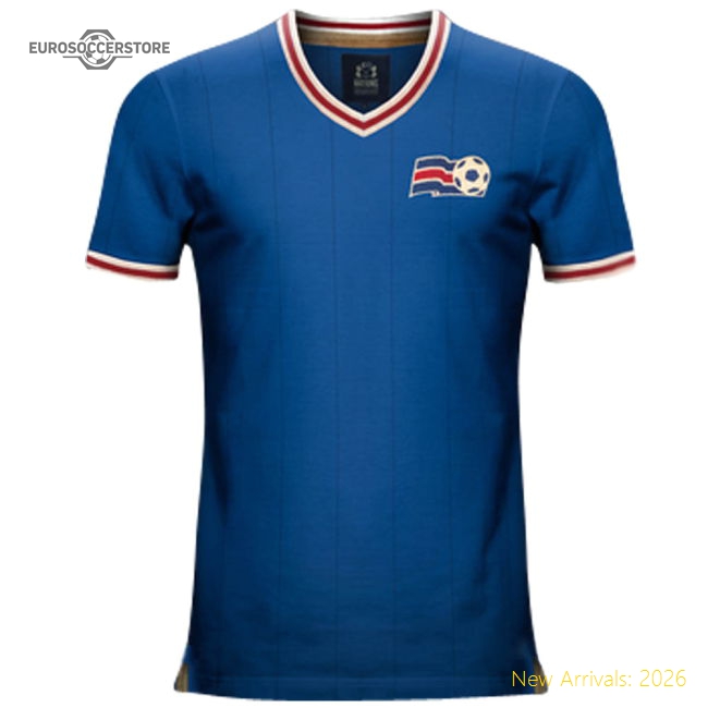 Vintage Iceland Home Soccer Jersey-The Soccer Shirt Hub