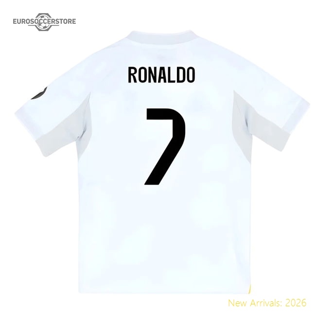 2025-2026 Real Madrid Home Youth Kit (Ronaldo 7)-The Soccer Shirt Hub