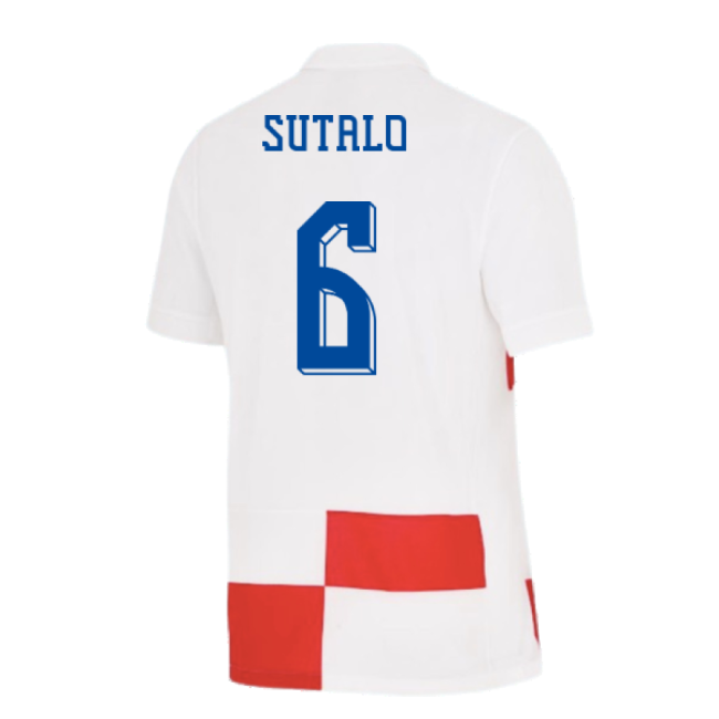 2024-2025 Croatia Home Shirt (Sutalo 6)-The Soccer Shirt Hub