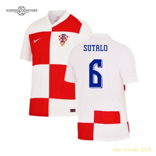 2024-2025 Croatia Home Shirt (Sutalo 6)-The Soccer Shirt Hub