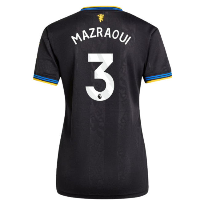 2025-2026 Man Utd Authentic Third Shirt (Womens) (Mazraoui 3)-The Soccer Shirt Hub