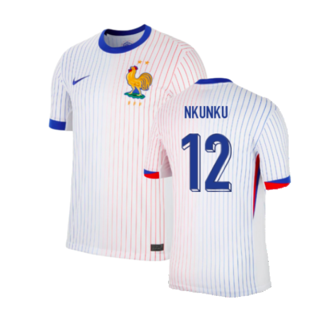 2024-2025 France Away Shirt (Nkunku 12)-The Soccer Shirt Hub