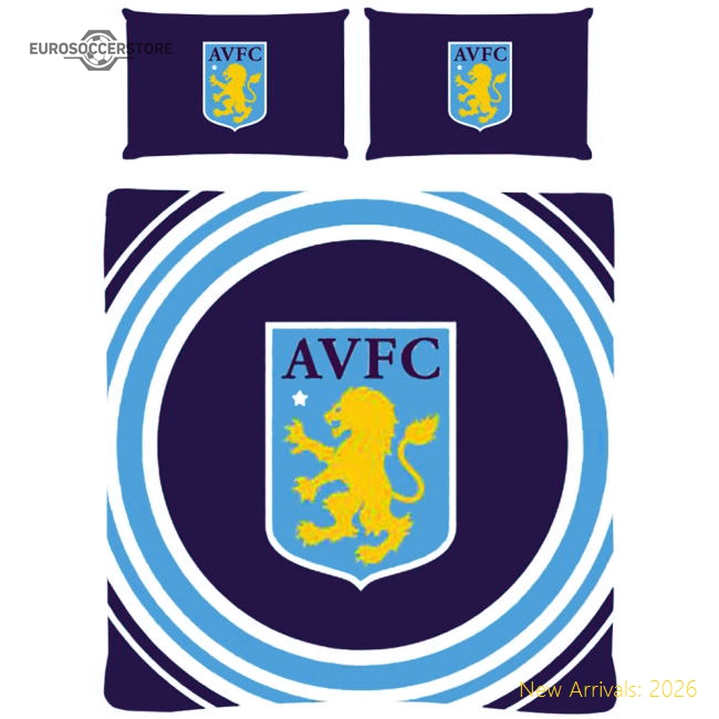 Aston Villa FC Pulse Double Duvet Set-The Soccer Shirt Hub