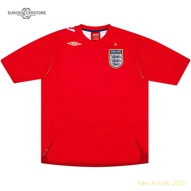 England 2004-06 Away Shirt (XL) (Excellent)-The Soccer Shirt Hub