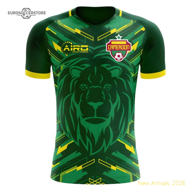 2025-2026 Cameroon Home Concept Football Shirt - Womens-The Soccer Shirt Hub