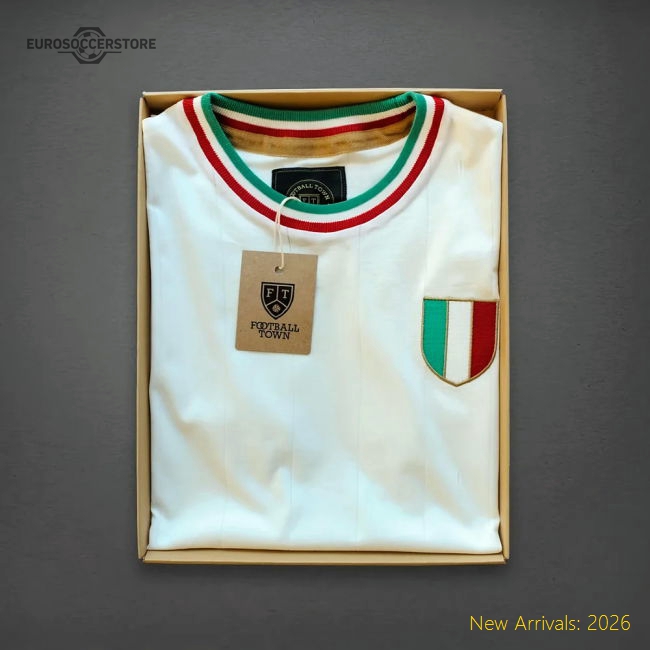 Vintage Italy Gli Azzurri Away Soccer Jersey-The Soccer Shirt Hub