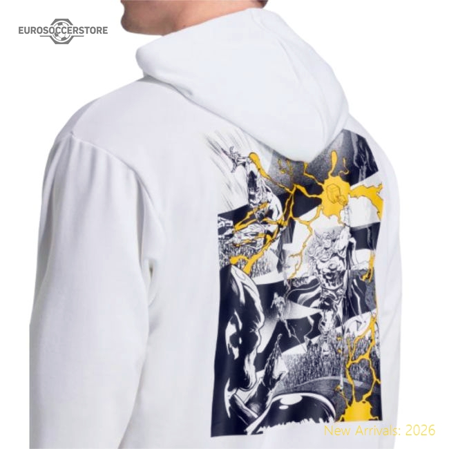 2025-2026 Real Madrid Marvel Hoody (White)-The Soccer Shirt Hub