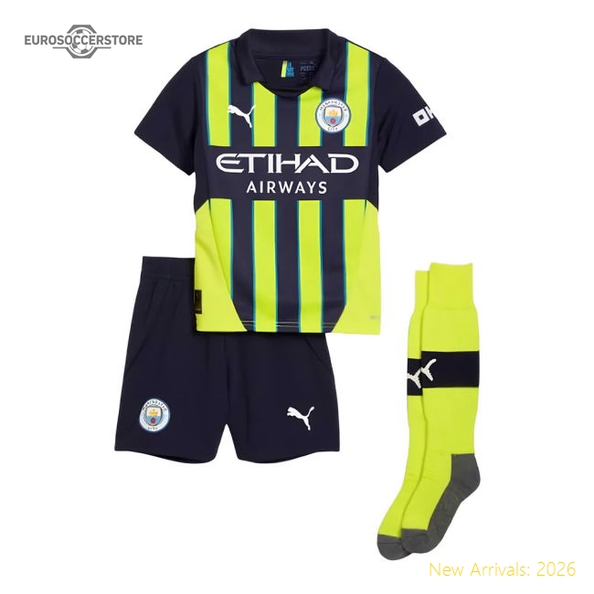 2024-2025 Man City Away Mini Kit (Walker 2)-The Soccer Shirt Hub