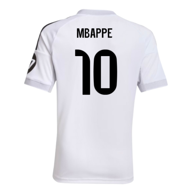 2025-2026 Real Madrid Home Shirt (Kids) (Mbappe 10)-The Soccer Shirt Hub