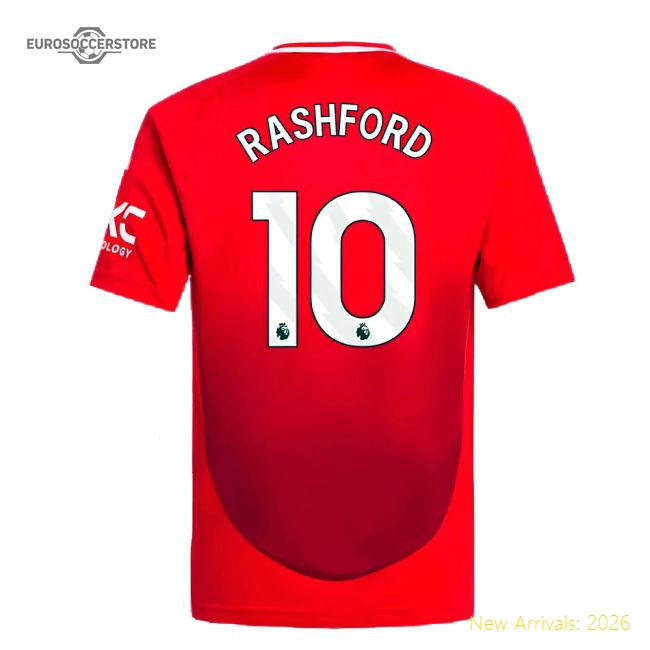 2024-2025 Man Utd Home Mini Kit (Rashford 10)-The Soccer Shirt Hub
