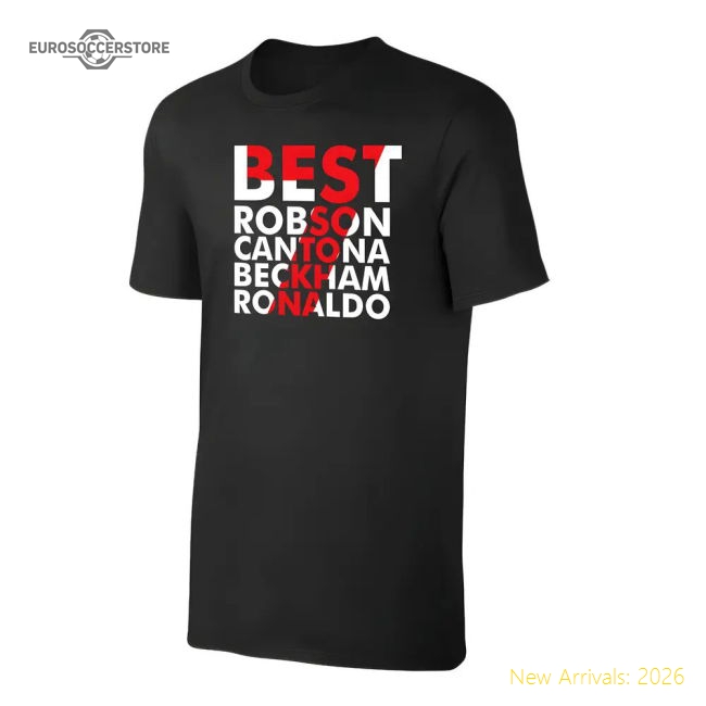 Manchester Reds LEGEND No7 t-shirt - Black-The Soccer Shirt Hub
