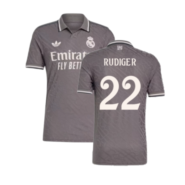 2024-2025 Real Madrid Third Shirt (Rudiger 22)-The Soccer Shirt Hub