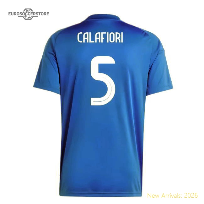 2024-2025 Italy Home Fan Jersey (CALAFIORI 5)-The Soccer Shirt Hub