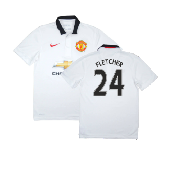 Manchester United 2014-15 Away Shirt (Very Good) (Fletcher 24)-The Soccer Shirt Hub