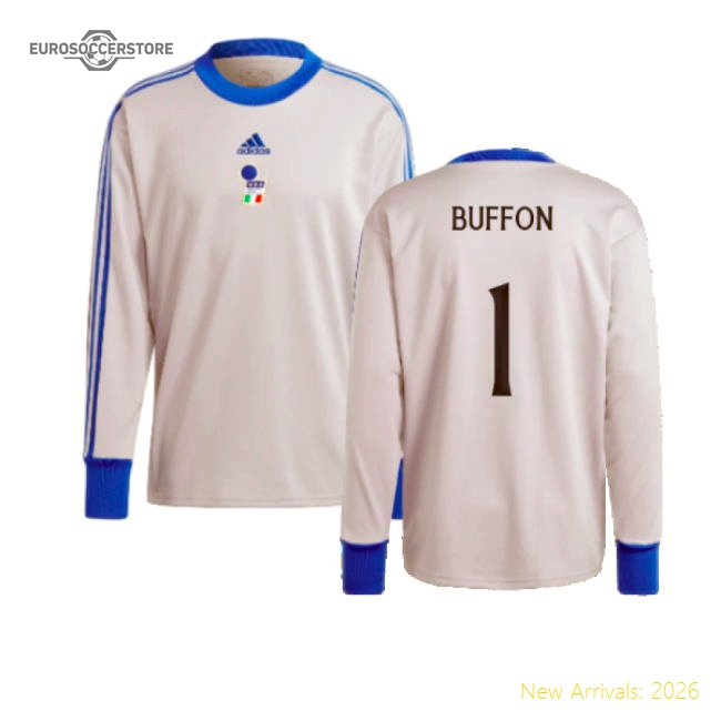 2023-2024 Italy Goalkeeper Icon Jersey (Grey) (Buffon 1)-The Soccer Shirt Hub