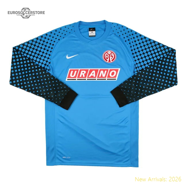 Mainz 2009-10 Long Sleeve Home Goalkeeper Shirt (S) #1 (Mint)-The Soccer Shirt Hub