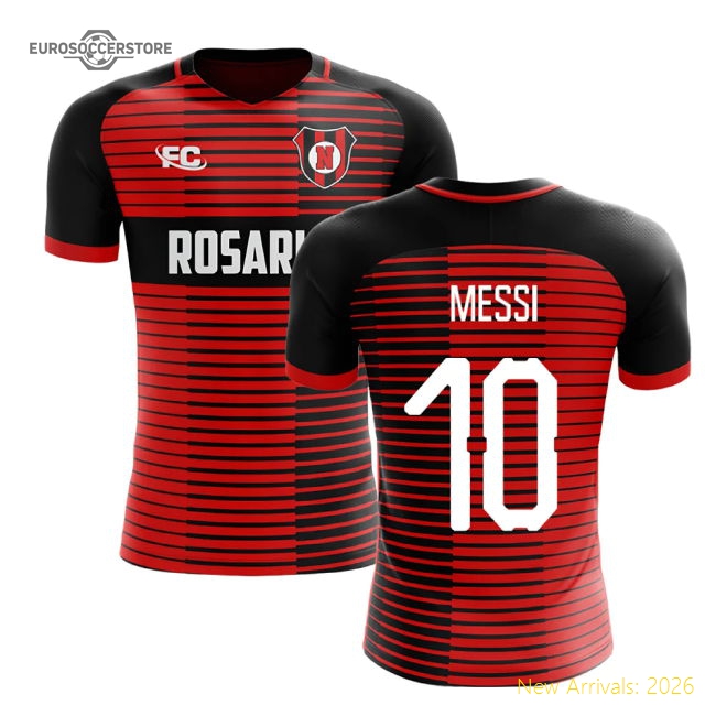 2018-2019 Newells Old Boys Fans Culture Home Concept Shirt (Messi 10)-The Soccer Shirt Hub