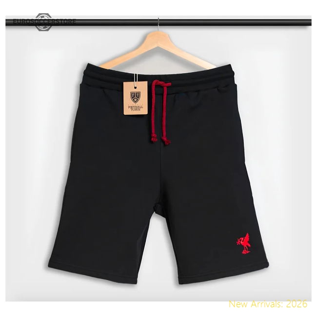 Liverpool The Bird Shorts (Black)-The Soccer Shirt Hub
