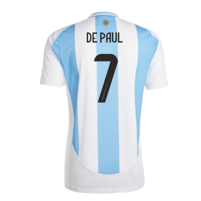 2024-2025 Argentina Home Shirt (DE PAUL 7)-The Soccer Shirt Hub