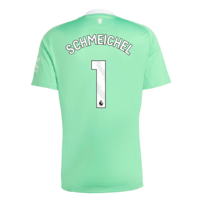 2025-2026 Man Utd Third Goalkeeper Shirt (Green) (Schmeichel 1)-The Soccer Shirt Hub