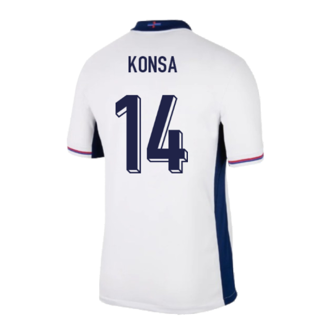 2024-2025 England Home Shirt (Konsa 14)-The Soccer Shirt Hub