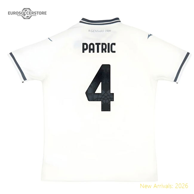 2025-2026 Lazio Away Shirt (Patric 4)-The Soccer Shirt Hub