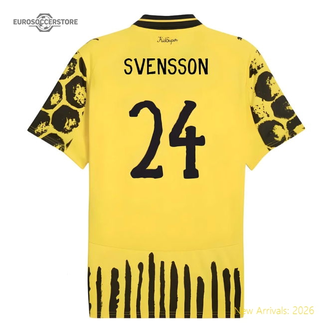 2025-2026 KIDSUPER x Borussia Dortmund CWC Home Shirt (Svensson 24)-The Soccer Shirt Hub