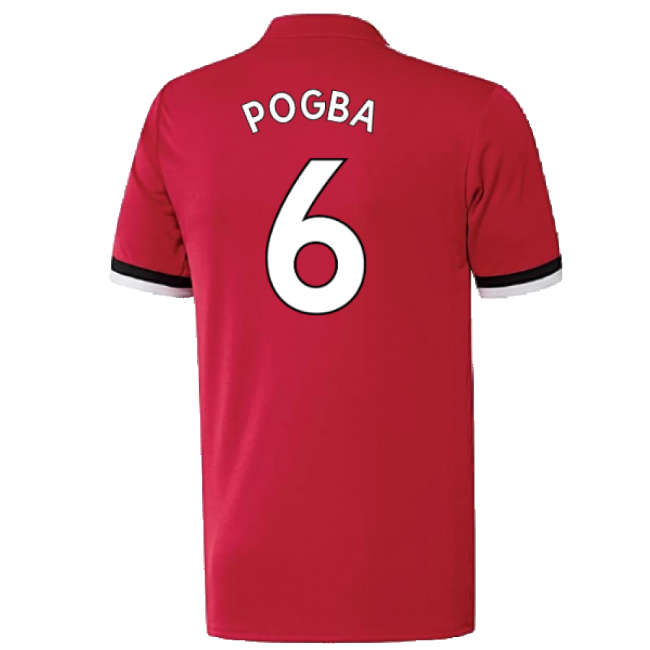Manchester United 2017-18 Home Shirt ((Excellent) 4-5 Year) (Pogba 6)-The Soccer Shirt Hub