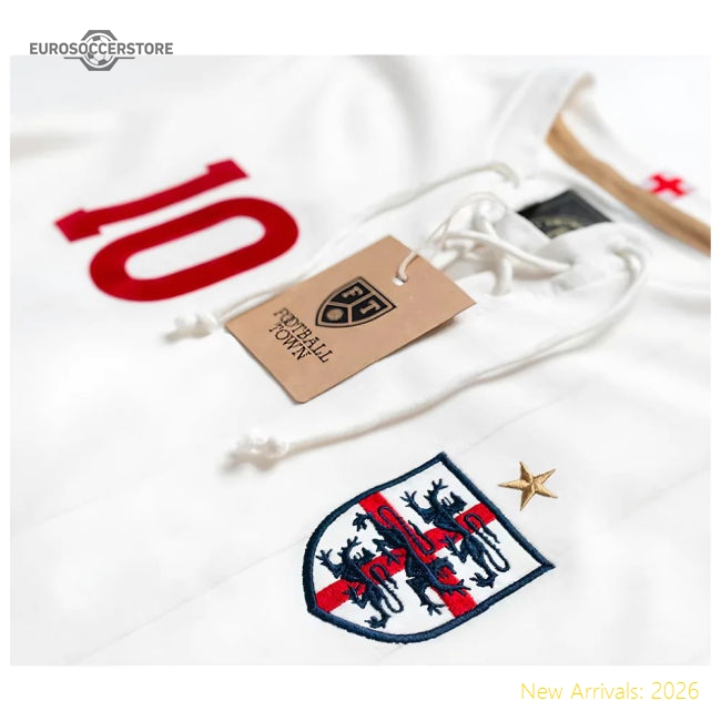 England Harry Kane Retro Shirt with Laces The Lions Cross-The Soccer Shirt Hub