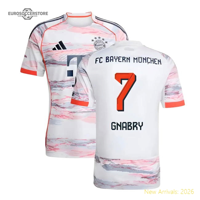 2025-2026 Bayern Munich Away Shirt (Gnabry 7)-The Soccer Shirt Hub