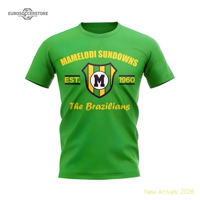 Mamelodi Established Football T-Shirt (Green)-The Soccer Shirt Hub