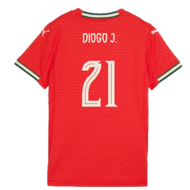 2025-2026 Portugal Home Shirt (Ladies) (Diogo J. 21)-The Soccer Shirt Hub