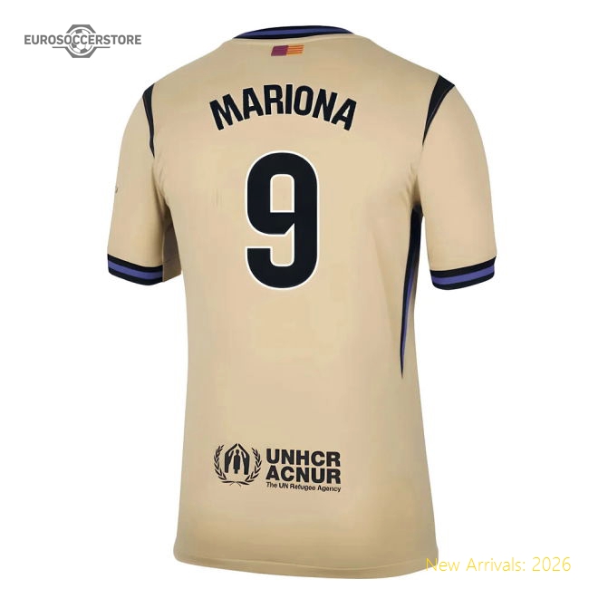 2025-2026 Barcelona Away Shirt (Mariona 9)-The Soccer Shirt Hub