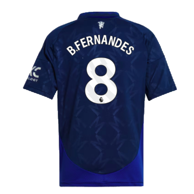 2024-2025 Man Utd Away Shirt (Kids) (B.Fernandes 8)-The Soccer Shirt Hub