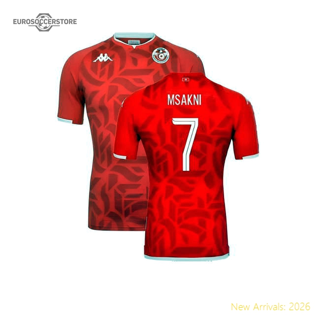 Tunisia 2021-22 Home Shirt (Excellent) (L) ((Excellent) L) (Msakni 7)-The Soccer Shirt Hub