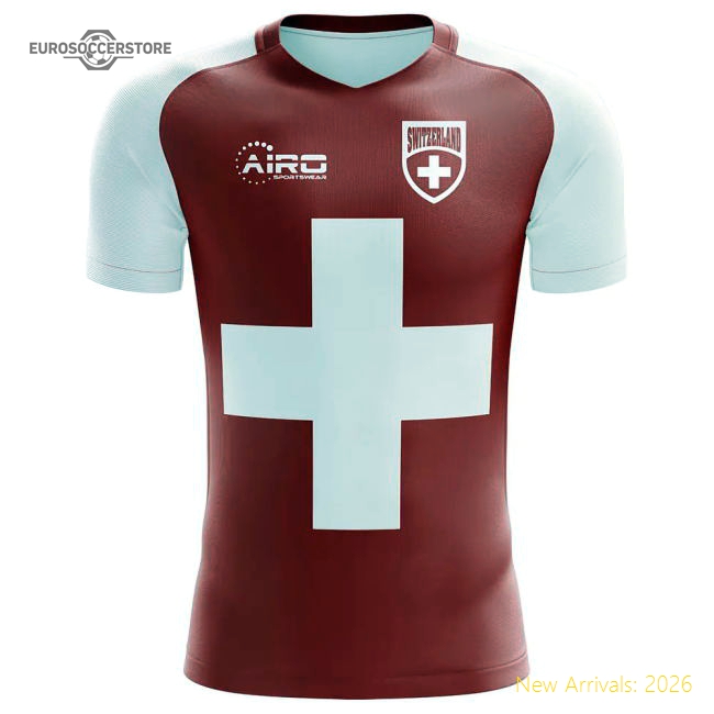 2025-2026 Switzerland Flag Concept Football Shirt (Shaqiri 23)-The Soccer Shirt Hub