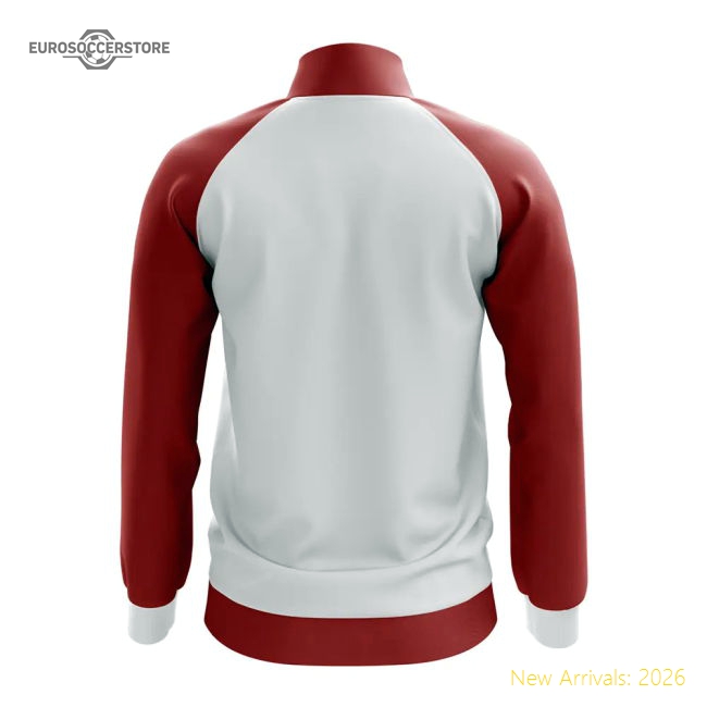 Peru Concept Football Track Jacket (White)-The Soccer Shirt Hub