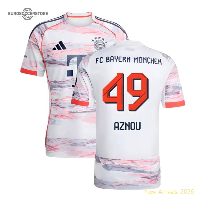 2025-2026 Bayern Munich Away Shirt (Aznou 49)-The Soccer Shirt Hub