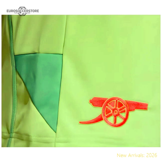 2024-2025 Arsenal Home Goalkeeper Shorts (Yellow)-The Soccer Shirt Hub