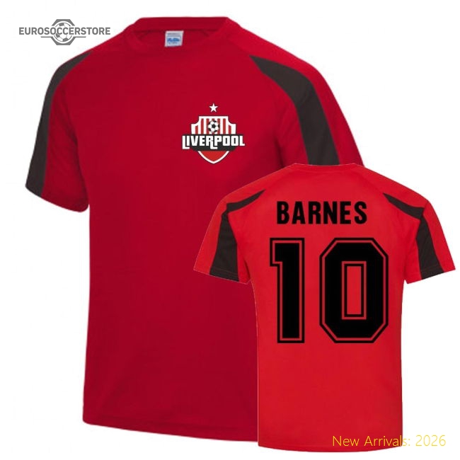 John Barnes Liverpool Sports Training Jersey (Red)-The Soccer Shirt Hub