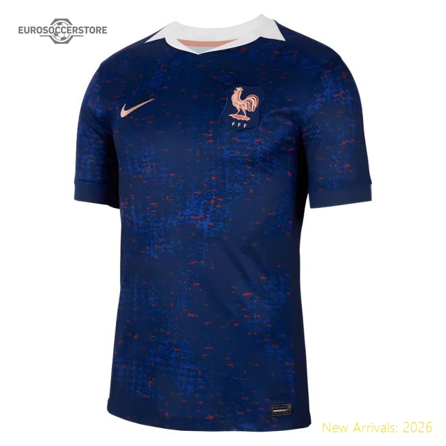 2025 France Womens Team Home Shirt (Unisex)-The Soccer Shirt Hub