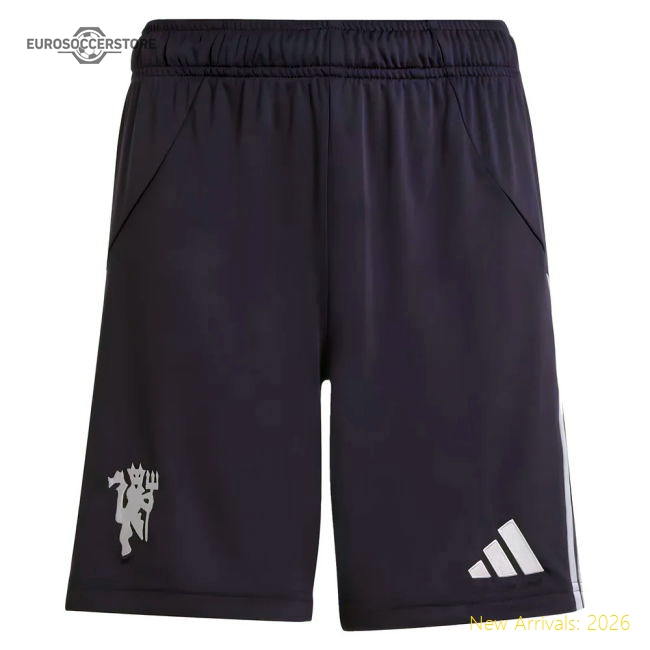 2025-2026 Man Utd Away Shorts (Aurora Plum) - Kids-The Soccer Shirt Hub