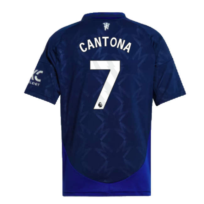2024-2025 Man Utd Away Shirt (Kids) (Cantona 7)-The Soccer Shirt Hub