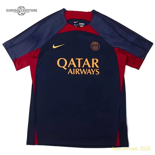 2023-2024 PSG Dri-Fit Strike Training Shirt (Navy)-The Soccer Shirt Hub