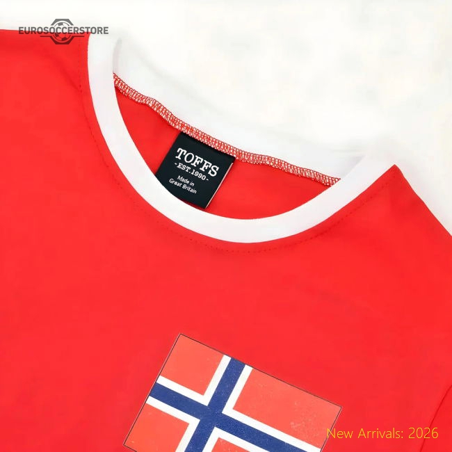Norway 12th Man T-Shirt - Red/White Ringer-The Soccer Shirt Hub