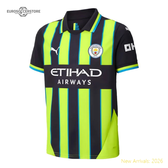 2024-2025 Man City Away Shirt (Kids)-The Soccer Shirt Hub